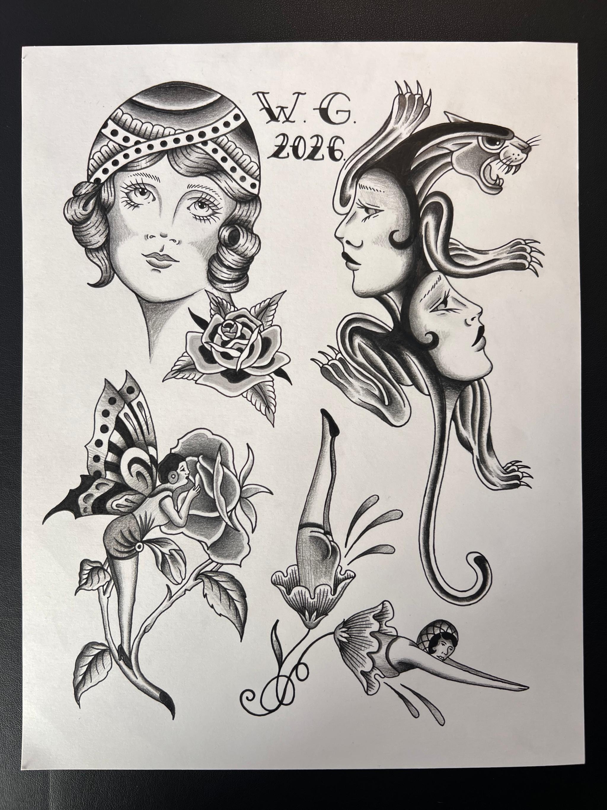 Feminine Traditional designs